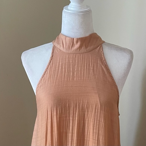 Antropology Floral Cutwork Halter Dress - Picture 5 of 12